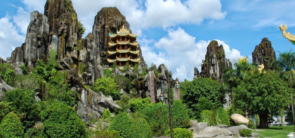 Hoi An Offroad Motorbike Tour to Hue with Homestay on Ho Chi Minh Trail: Motorbike tour to Marble Mountain