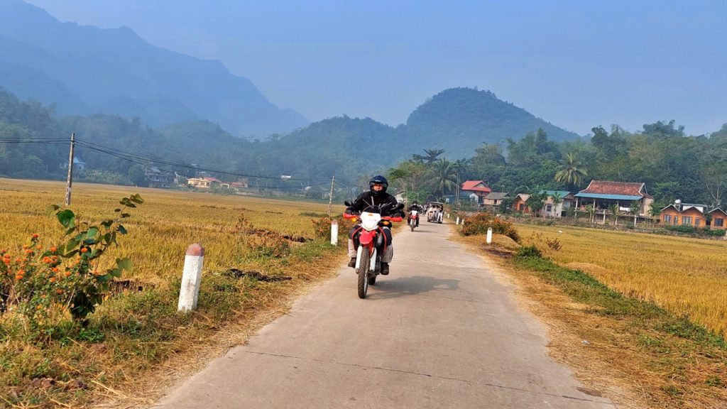 Motorbike Tours to Long Coc Tea Plantation Hanoi Motorbike Tour to Da Bac of Hoa Binh & Pu Luong Nature Reserve